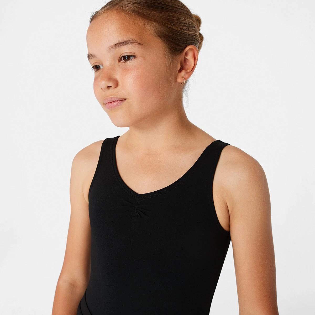 4 Dance Sleeveless Leotard BLACK, 4 of 8