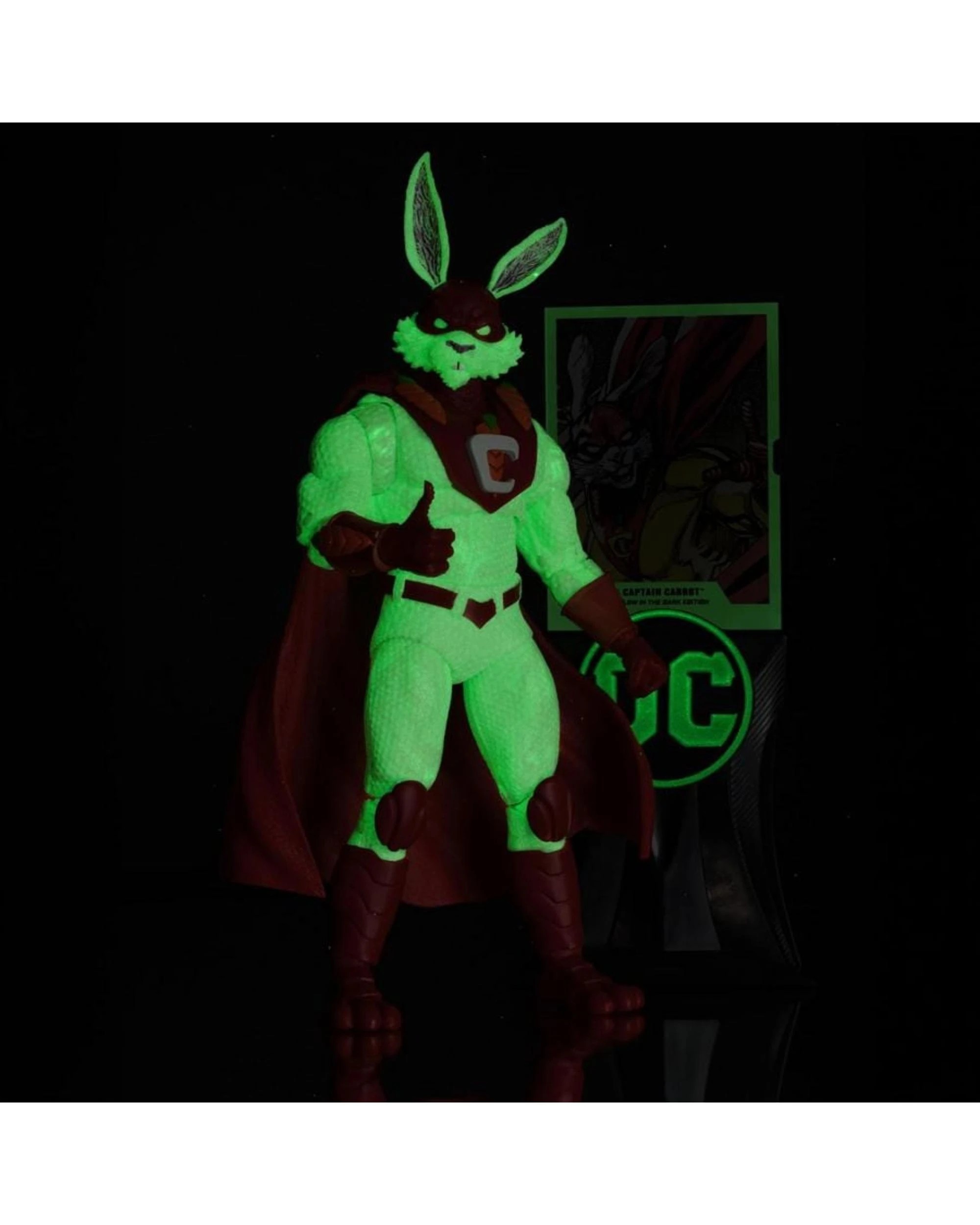 5 DC Multiverse Justice League Captain Carrot Glow in the Dark 7 Inch Figure, 5 of 9