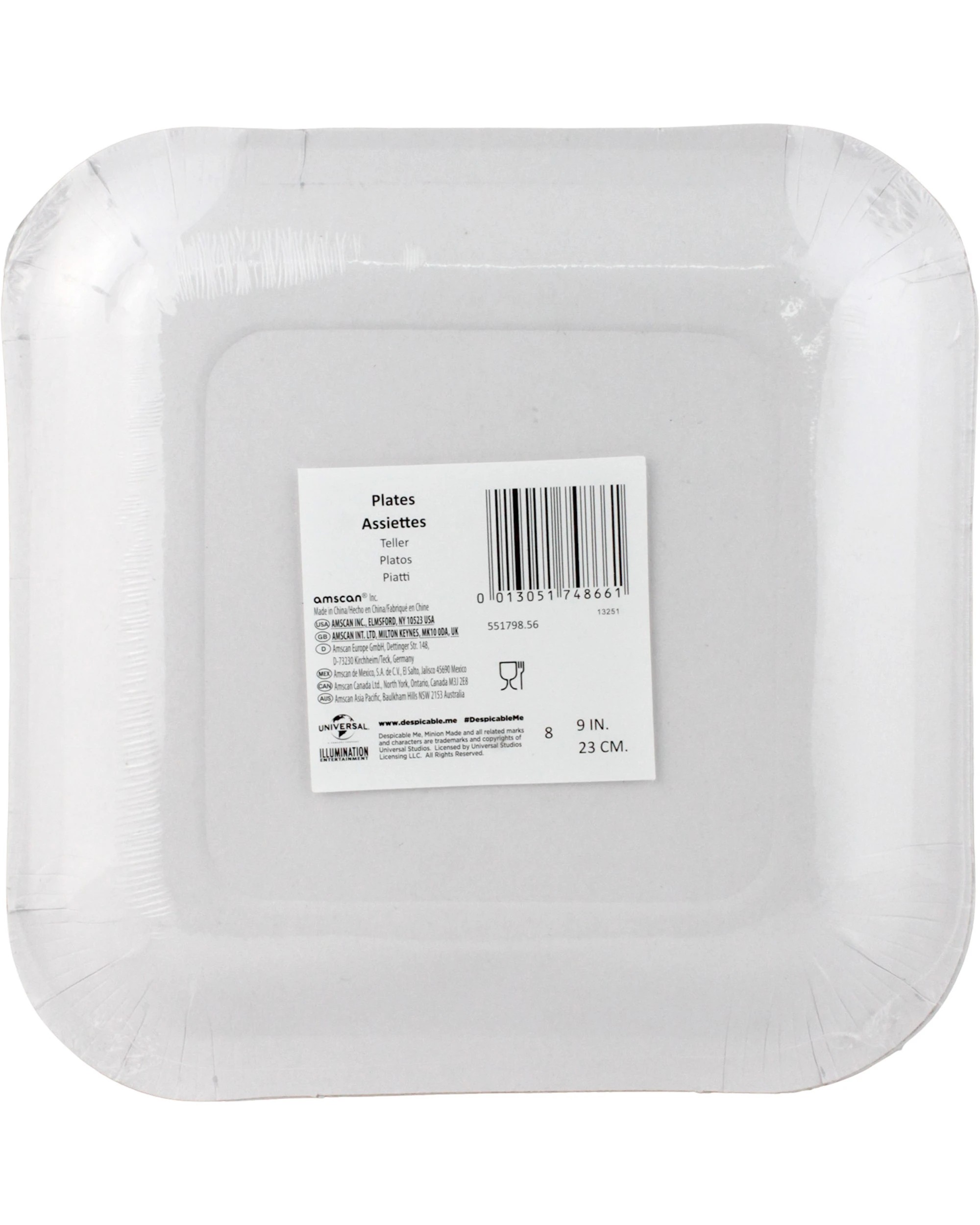 2 Despicable Me Despicable Me 3 Large Square Paper Plates Pack of 8, 2 of 2