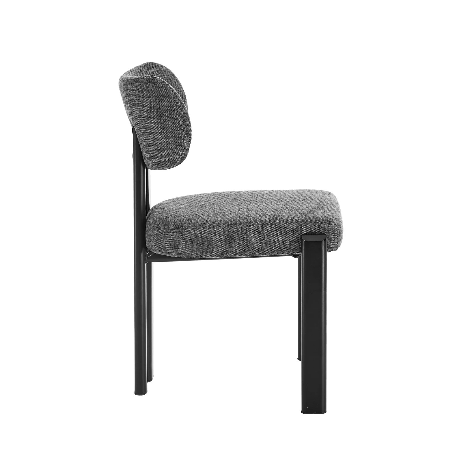 8 Oikiture Set of 4 Dining Chairs Linen Fabric Kitchen Chair Padded Seat - Multi - Multi, 8 of 9