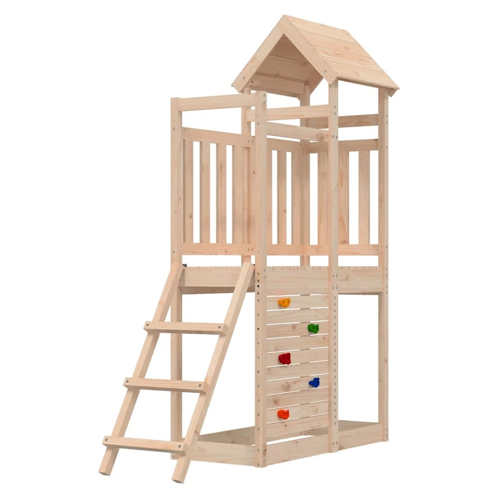 1 vidaXL Outdoor Playset Pine Wood - Brown, 1 of 7