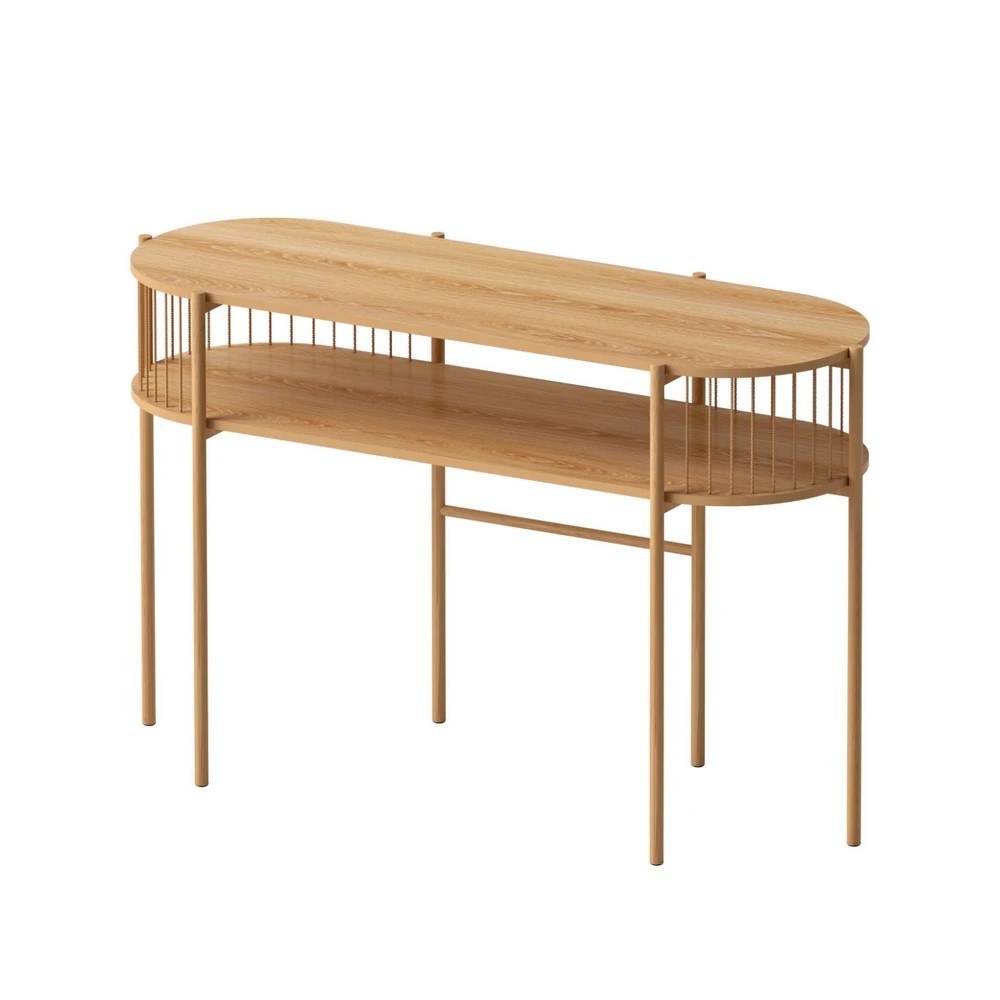 1 Artiss Console Table 124CM - Natural, 1 of 3