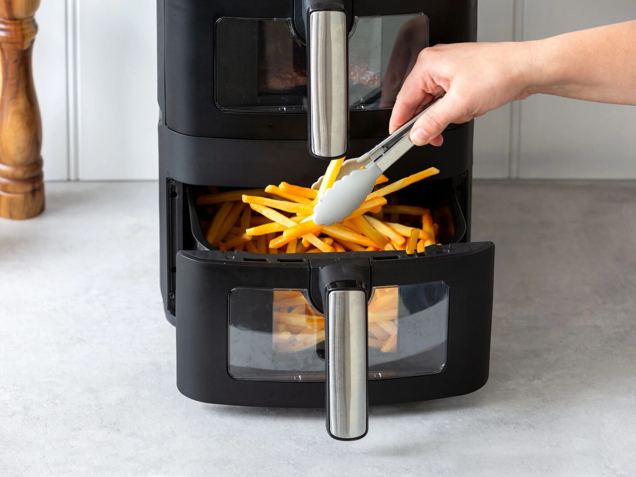 4 Healthy Choice 13L Dual Zone 2300W Double Stack Air Fryer with Foldable Top Display, 4 of 6