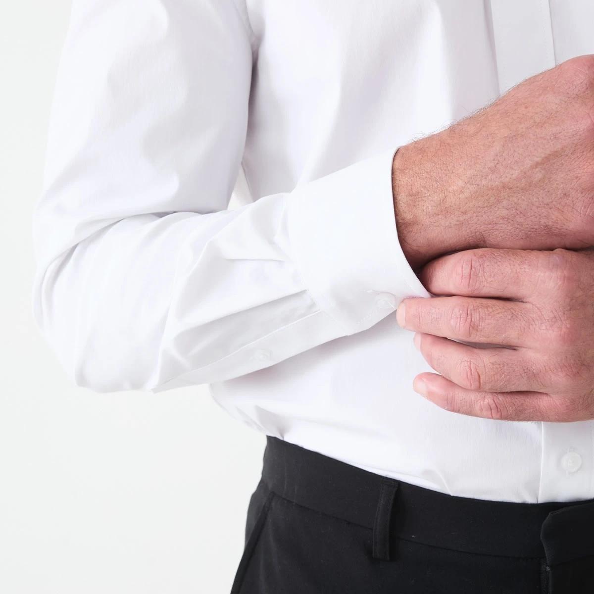 6 Workwear Long Sleeve Business Shirt White, 6 of 6