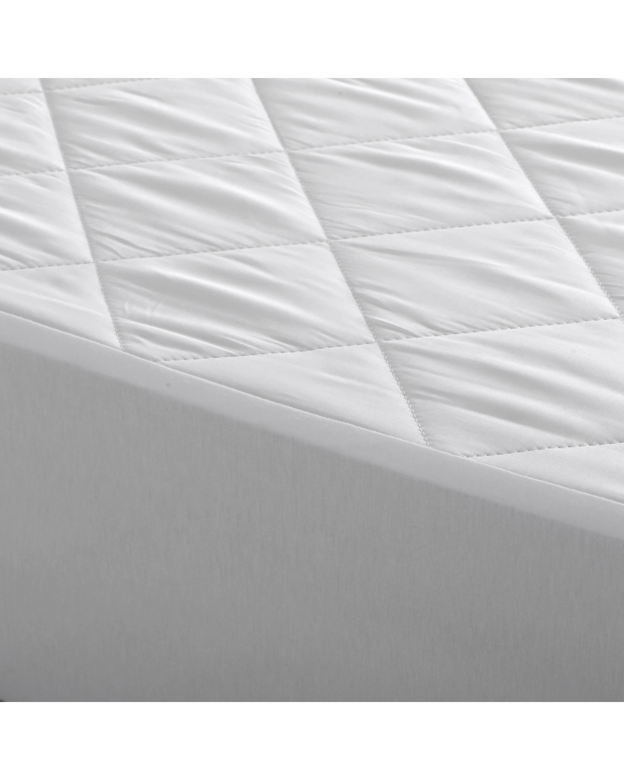 4 Natural Home Bamboo Quilted Mattress Protector - King Single Bed - White, 4 of 8