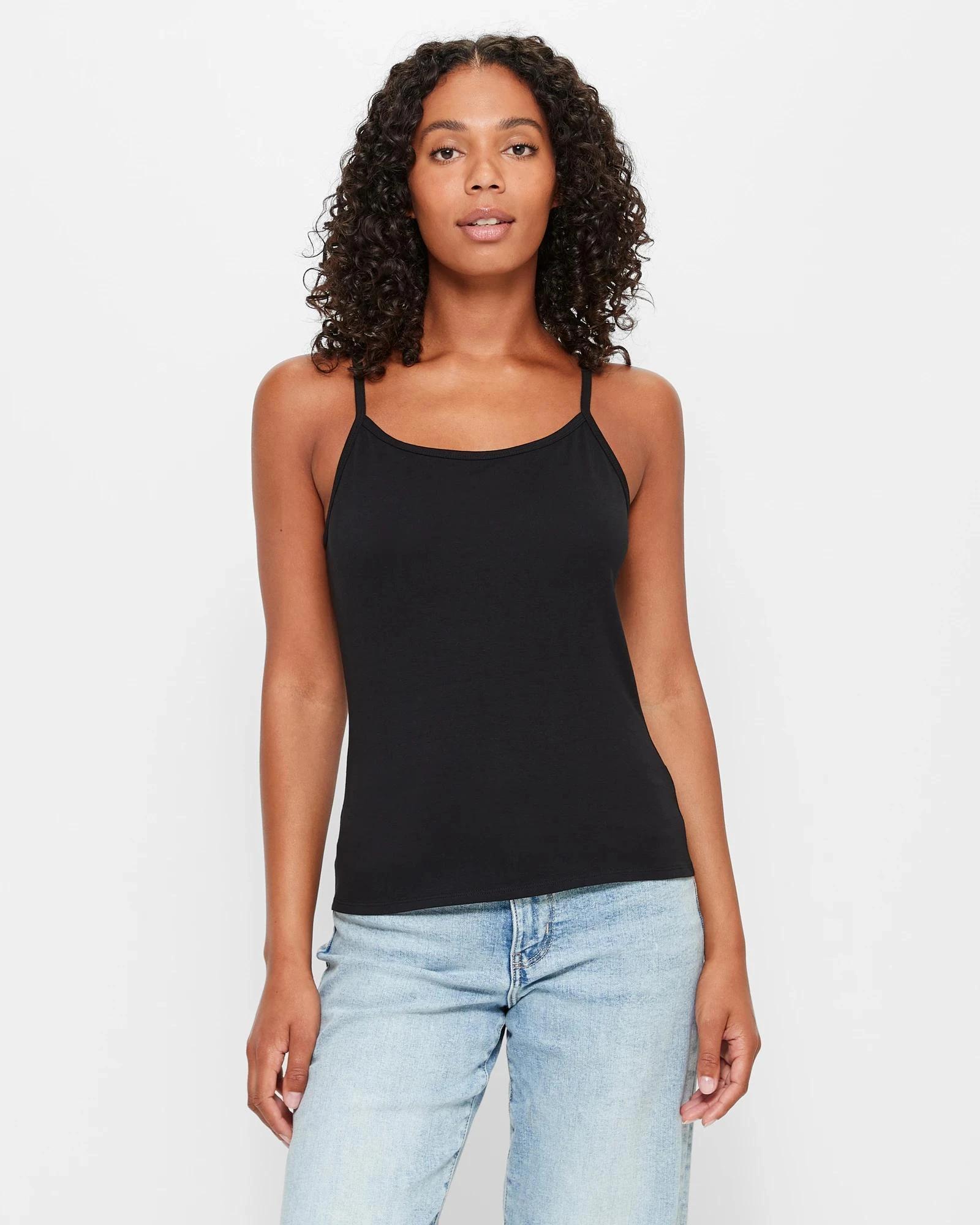 1 Target Australian Cotton Cami BLACK, 1 of 10