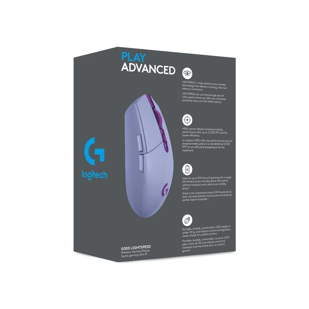 6 Logitech G305 LIGHTSPEED Wireless Gaming Mouse Lilac, 6 of 6