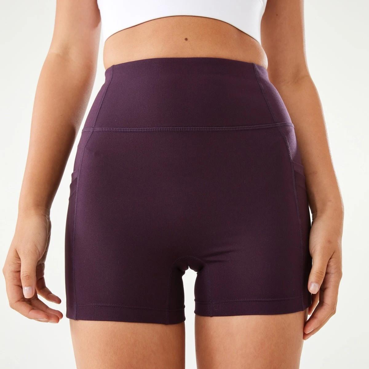 1 Active Womens Pocket Ultra Soft Shorts Purp Rasin, 1 of 6