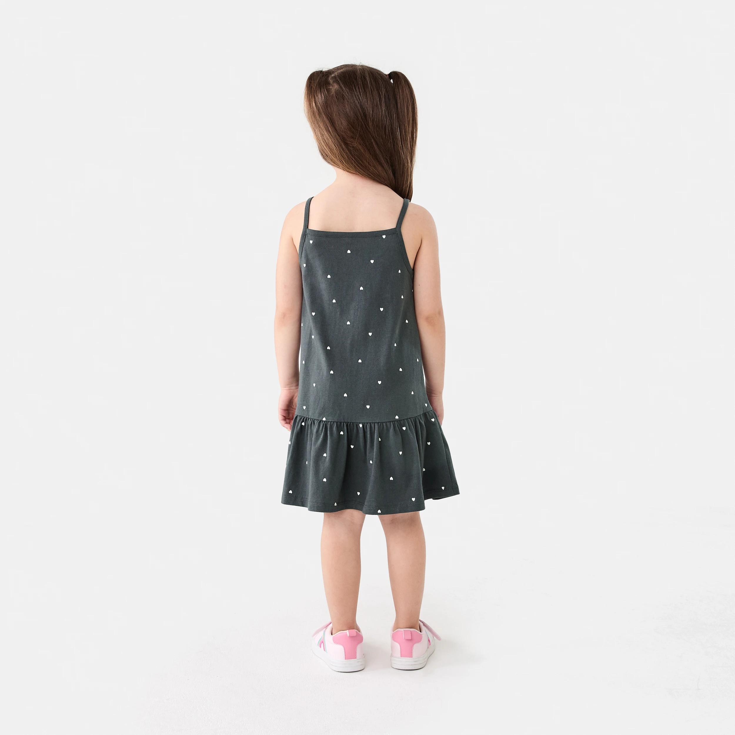 7 Sleeveless Print Dress Gry Heart, 7 of 7