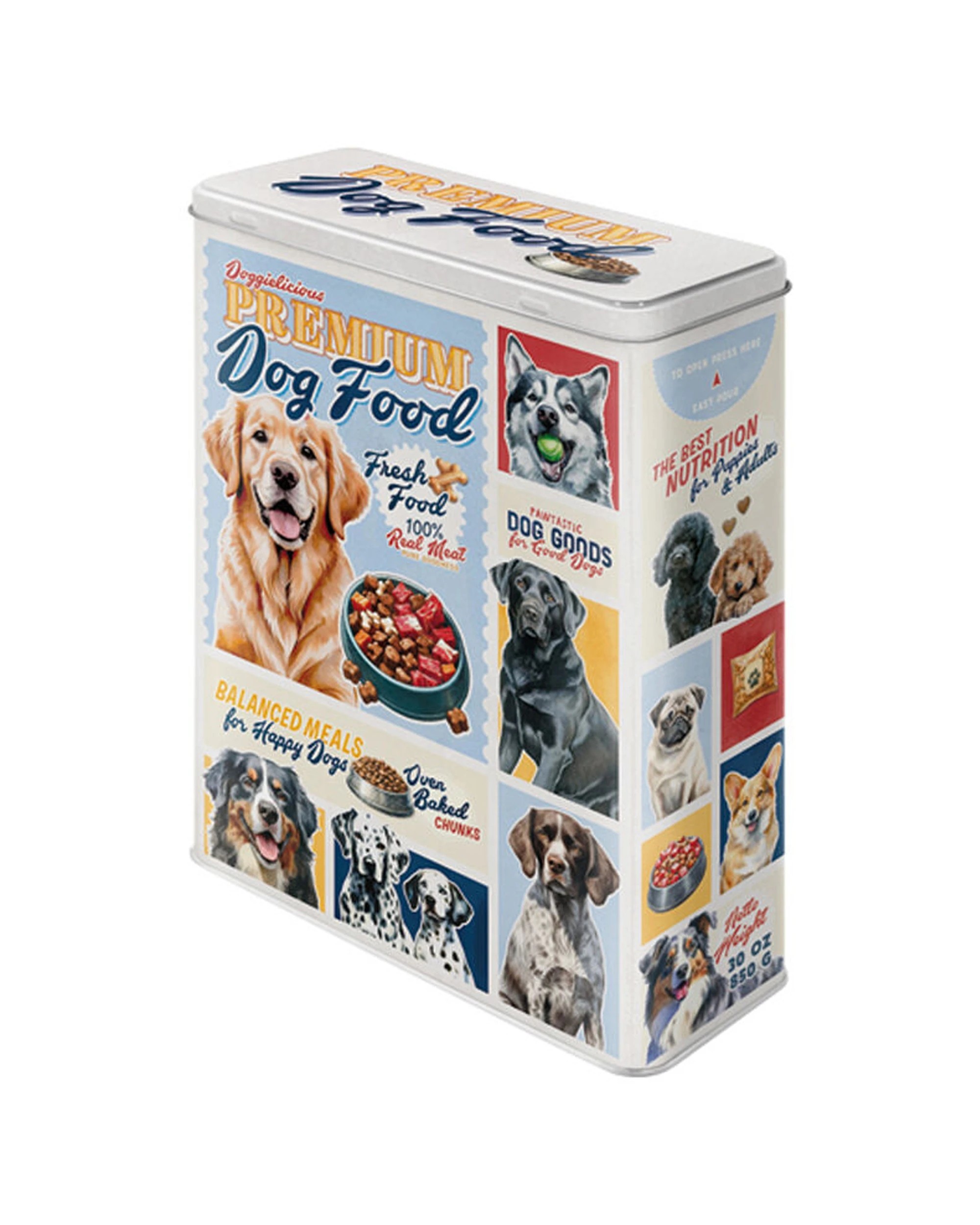 1 Nostalgic-Art XL Storage Tin Box - Premium Dog Food - Multi, 1 of 1