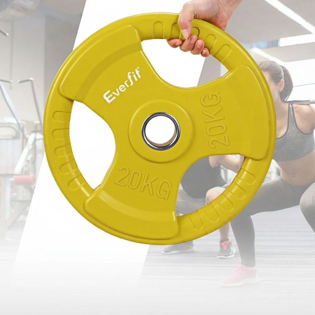 4 Everfit Barbells 46KG 120CM Dumbbell Barbell Plate Weight Lifting Home Gym - Multi, 4 of 6