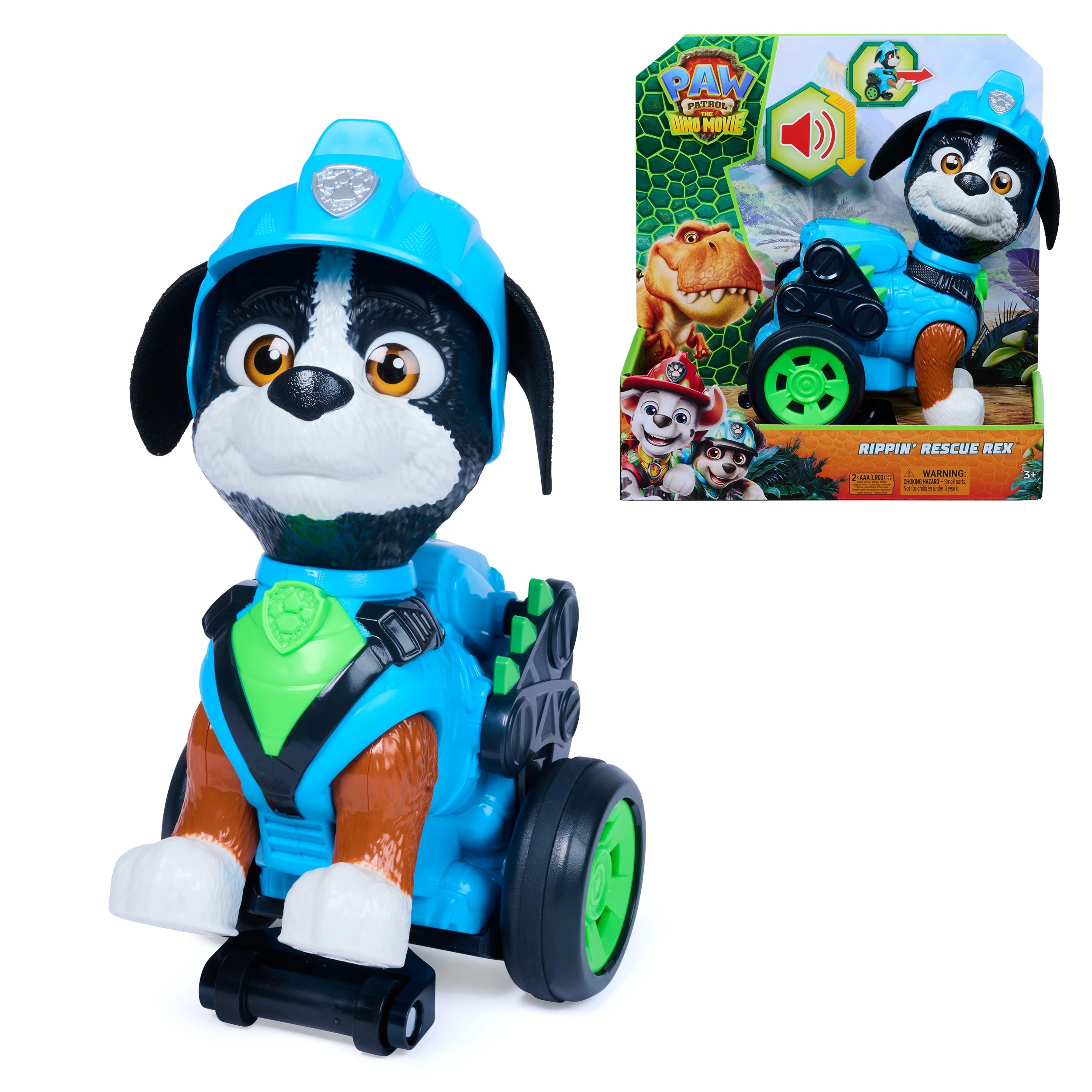 2 PAW Patrol: The Dino Movie Rippin Rescue Rex Action Figure, 2 of 8