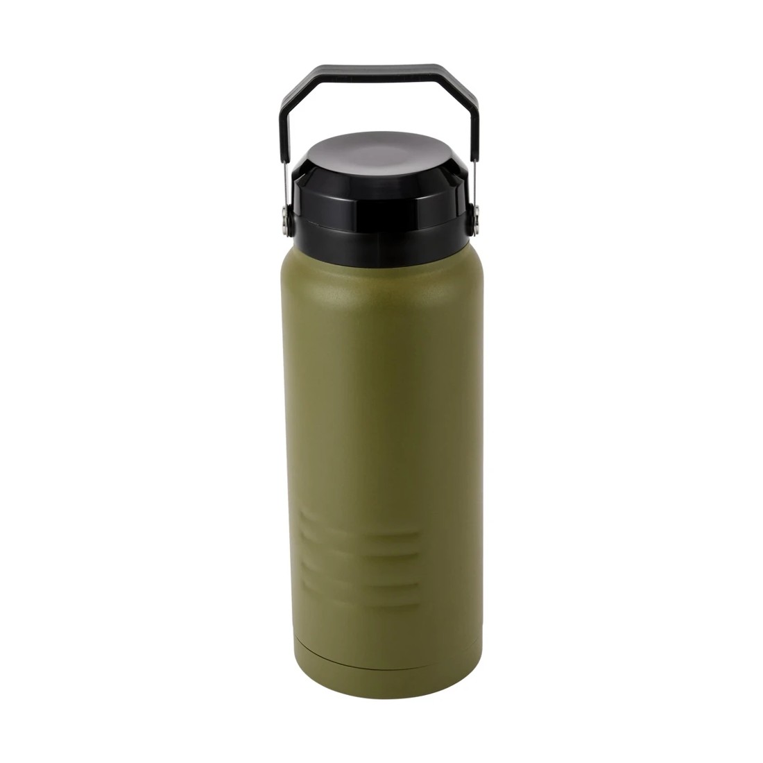 1 2L Khaki Stainless Steel Top Handle Drink Bottle, 1 of 6