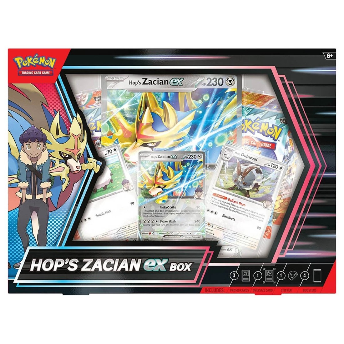 1 Pokemon Trading Card Game: Hop's Zacian Ex Box, 1 of 3