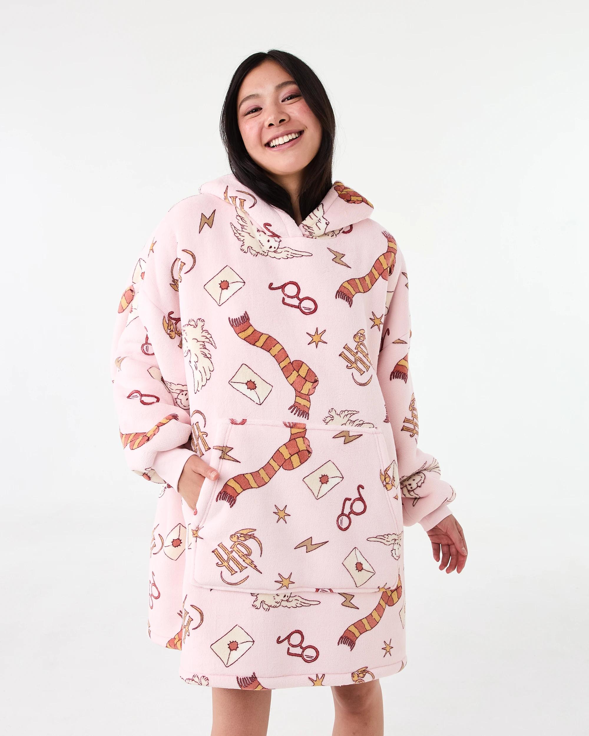 1 Harry Potter License Family Matching Pull Over Gown Pnk Hp, 1 of 7