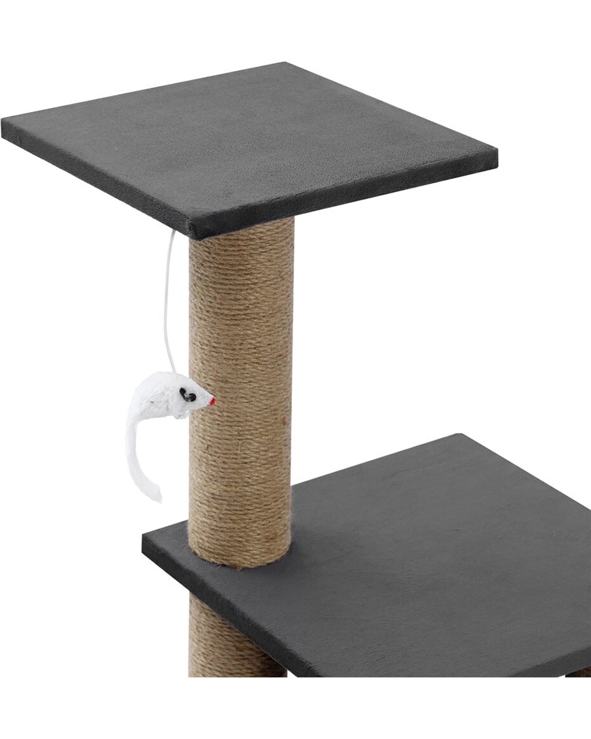 3 Paws And Claws Catsby Elsternwick Cat Tree Scratcher 30x30x65cm - Charcoal, 3 of 7