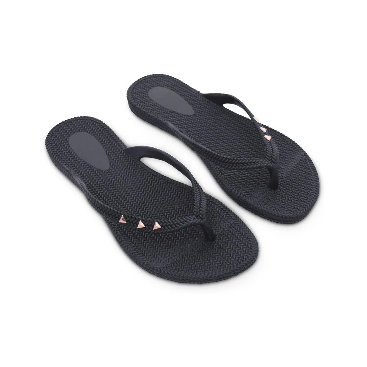 5 Trim Beach Thongs BLACK, 5 of 7