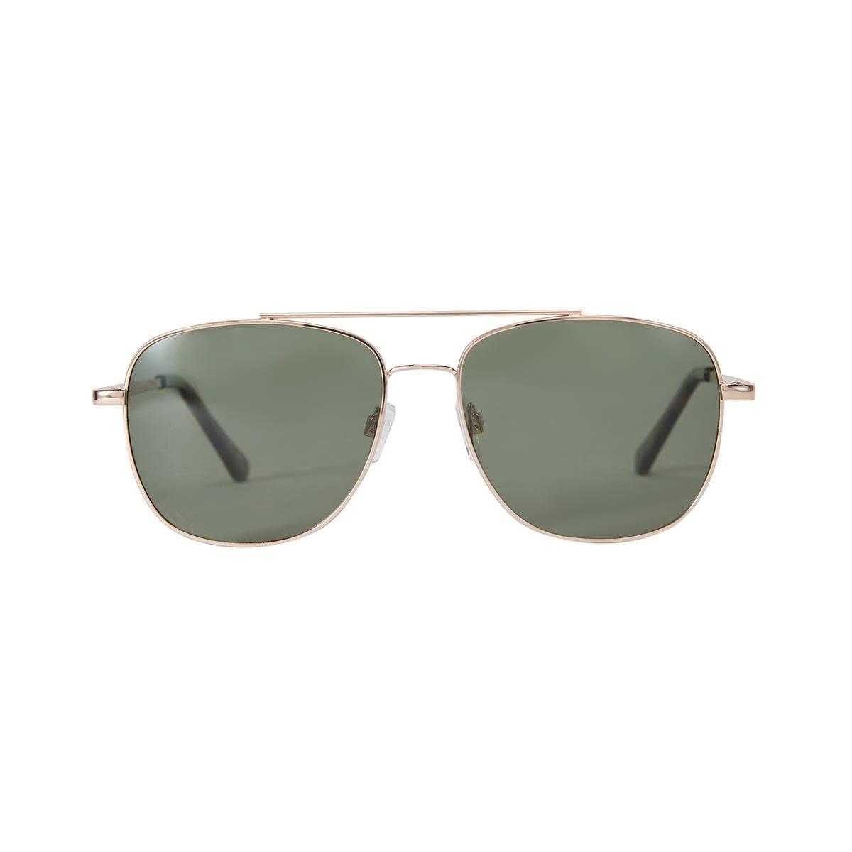 2 Classic Polarised Sunglasses Gold Black, 2 of 5