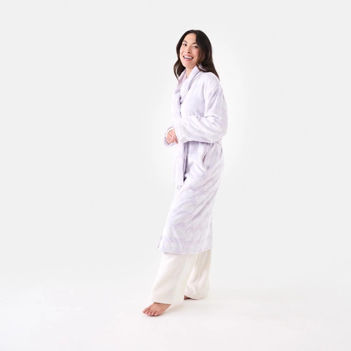 3 Printed Fleece Gown Llc Heart, 3 of 8