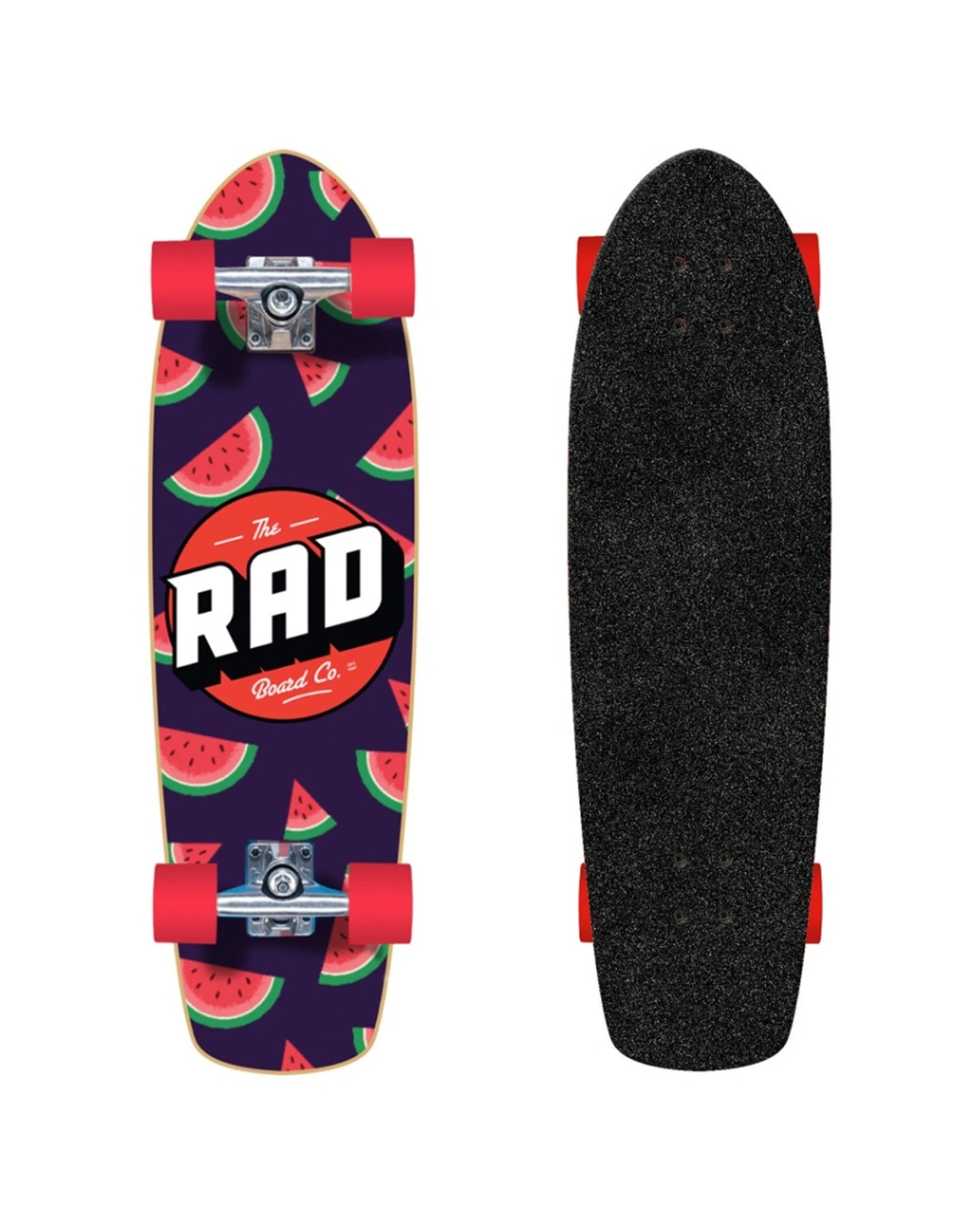 1 Rad Board Co Complete Retro Roller Skateboard 7.9 Inch Cruiser Beginner Friendly 7-Ply Hardrock Maple - Multi, 1 of 1