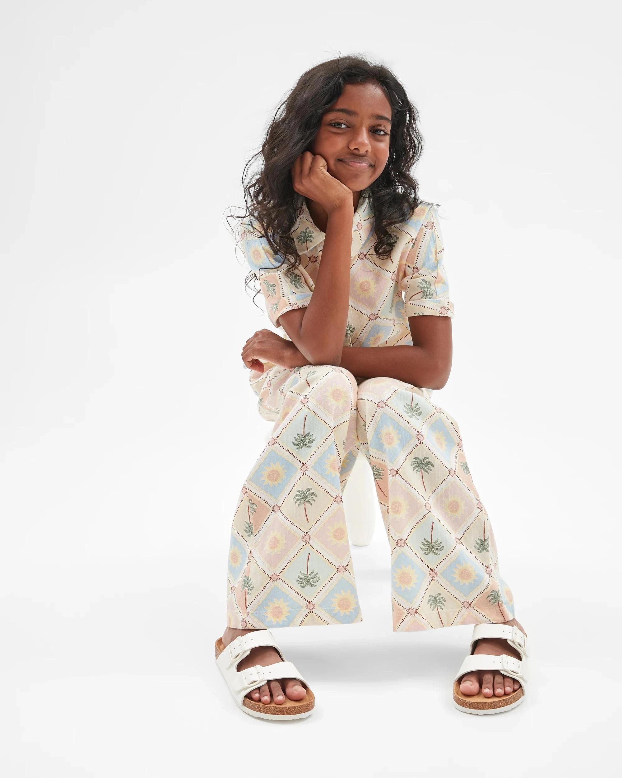 2 Target Wide Leg Pant TILE PRINT, 2 of 6