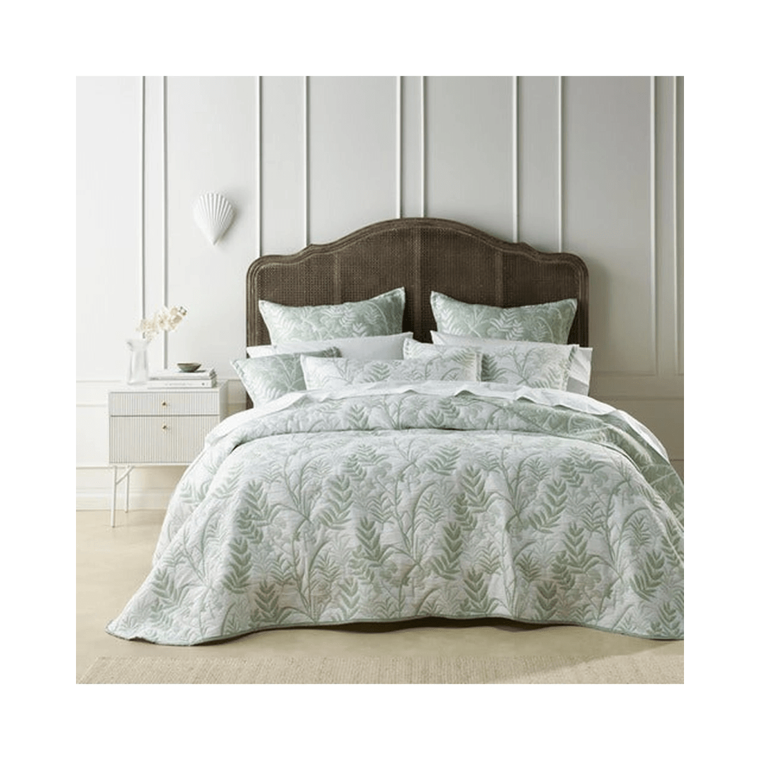 2 Bianca Bedding Eden Sage Polyester/Cotton Bedspread Set - Green, 2 of 5