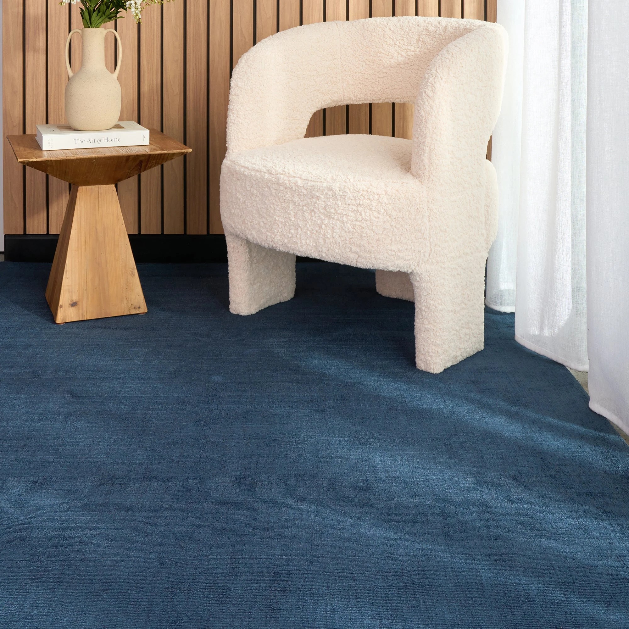 2 Common Ground Rugs Serene 400x300cm - Extra Extra Large Hand Loomed Rug - Blue, 2 of 9