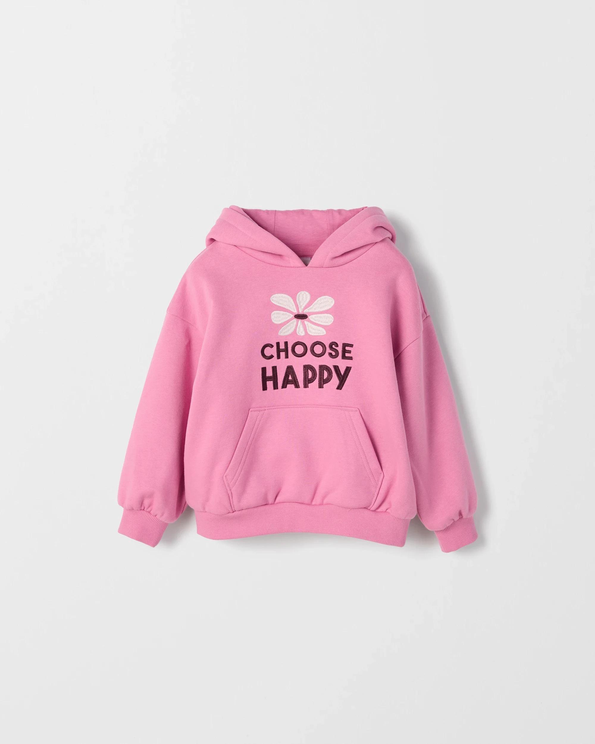 1 Target Kids Fashion Heavyweight Popover Sweat Hoodie PINK, 1 of 1