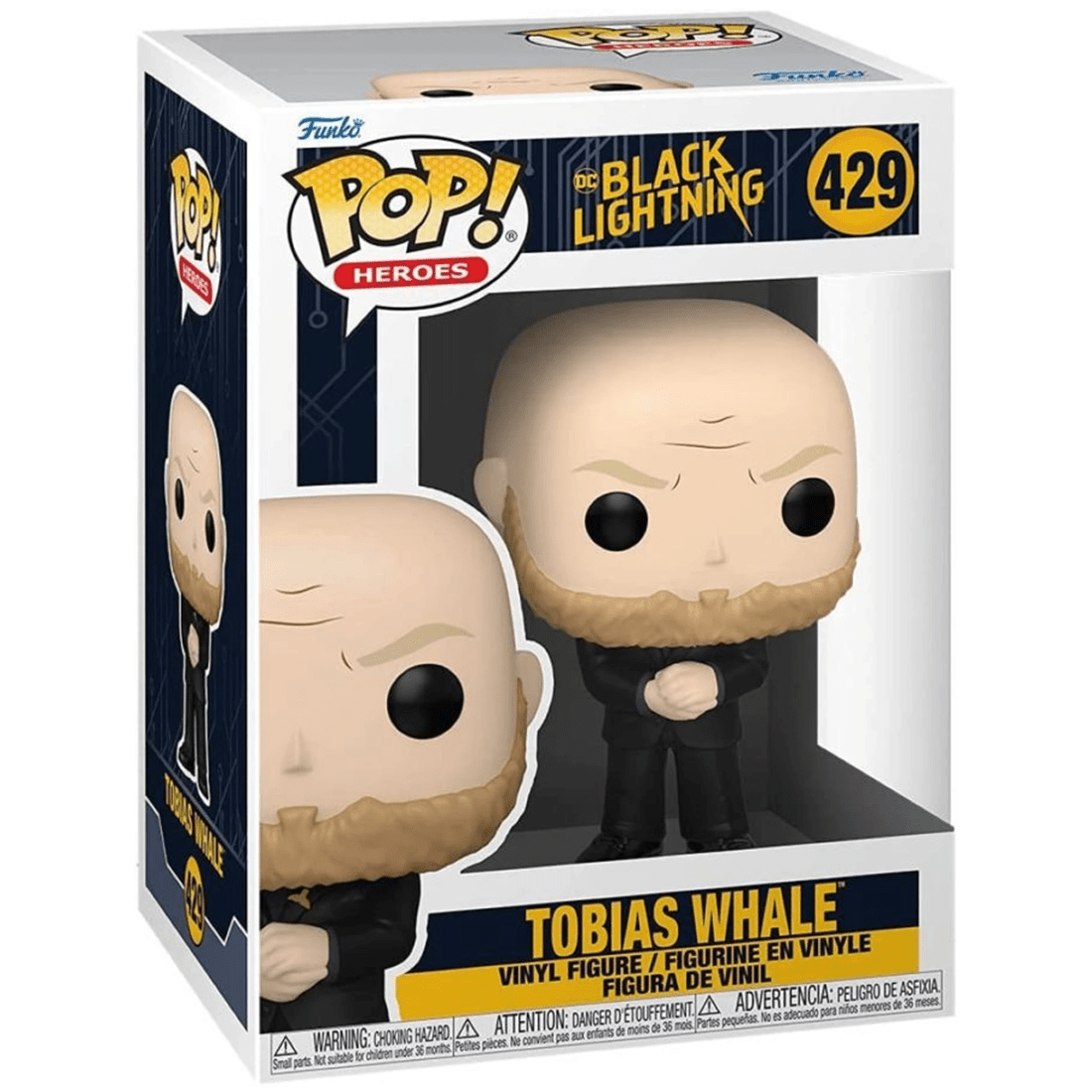 2 Pop Black Lightning - Tobias Whale Vinyl Action Figure Collectible 10cm - Black, 2 of 3