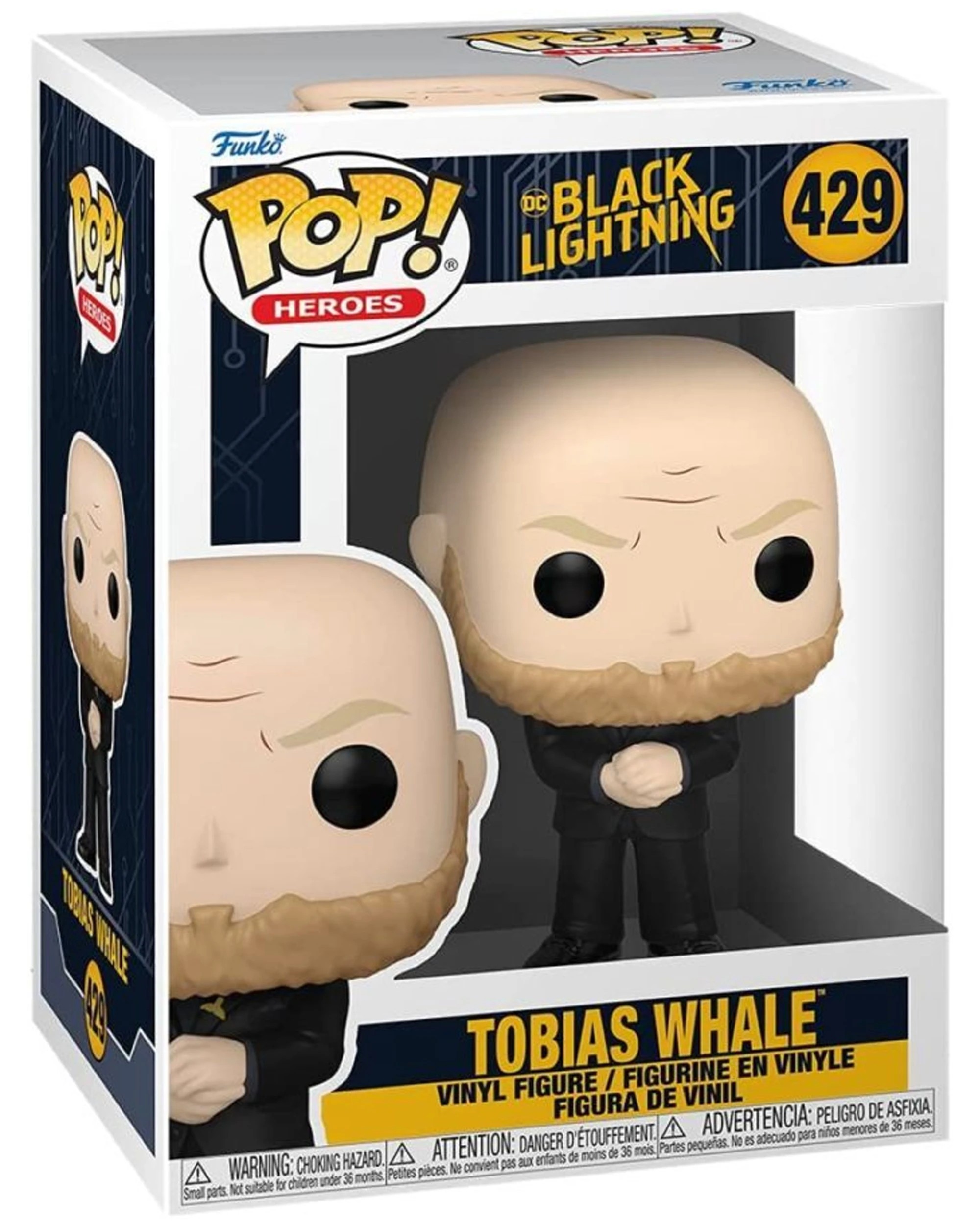 2 Pop Black Lightning - Tobias Whale Vinyl Action Figure Collectible 10cm - Black, 2 of 3