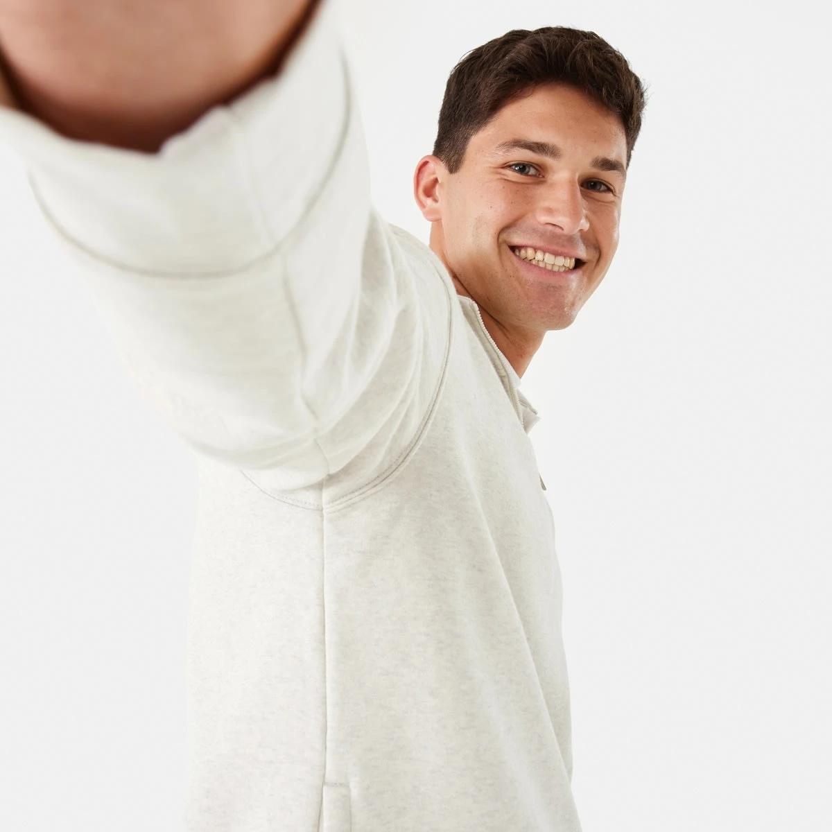 5 1/4 Zip Sweatshirt Bge Oatml, 5 of 7
