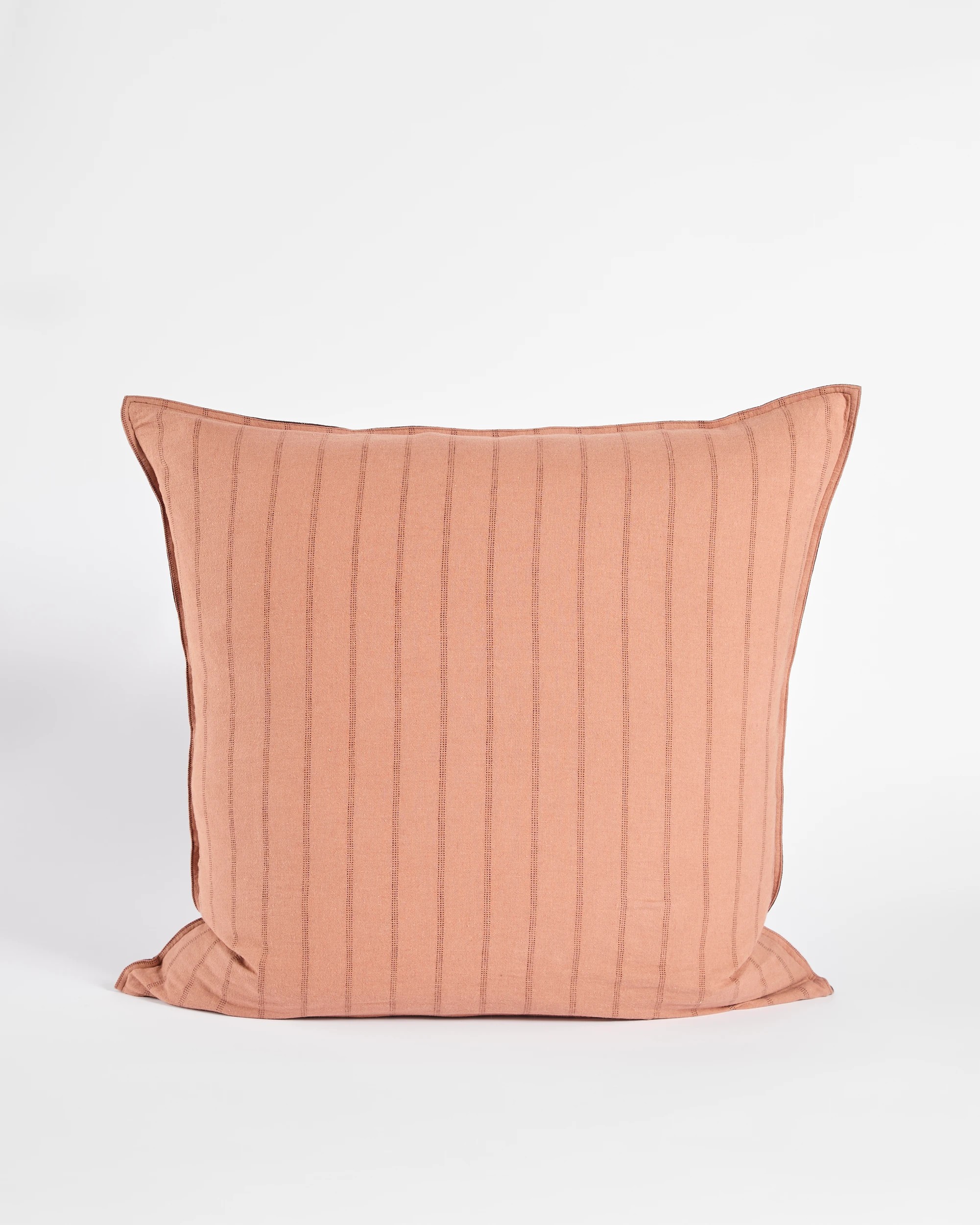 9 Target Adelle Stripe Linen/Cotton European Pillowcase - Queen Bed - Brown, 9 of 10