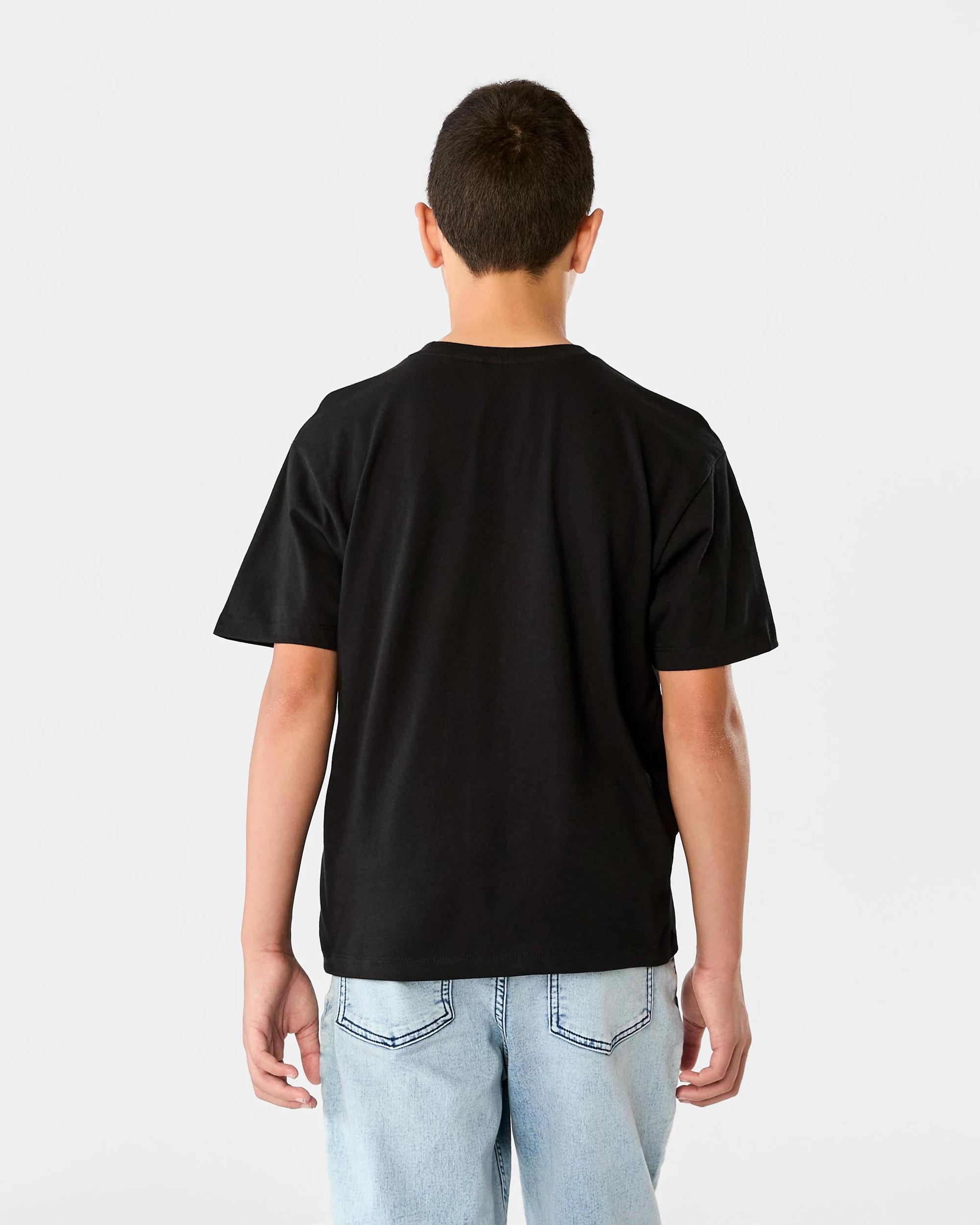2 Short Sleeve Print T-shirt Blk Graff, 2 of 8