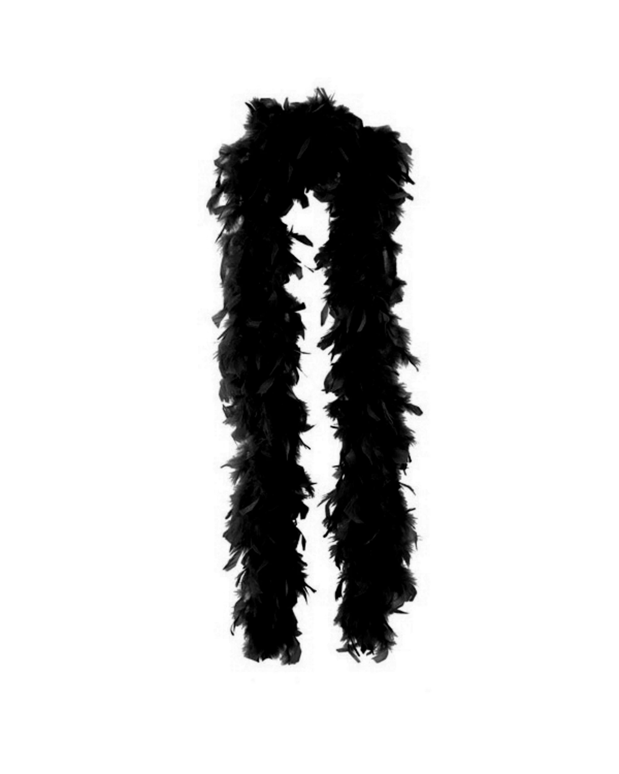 2 Black Feather Boa - Black, 2 of 2