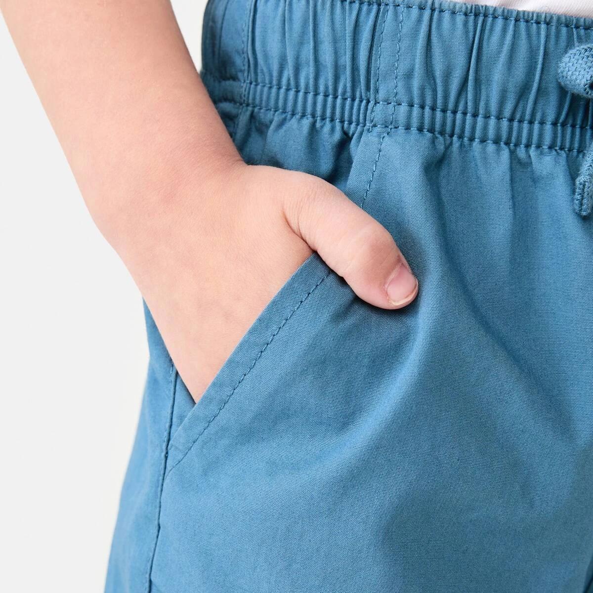 4 Poplin Shorts COPENHAGEN BLUE, 4 of 6