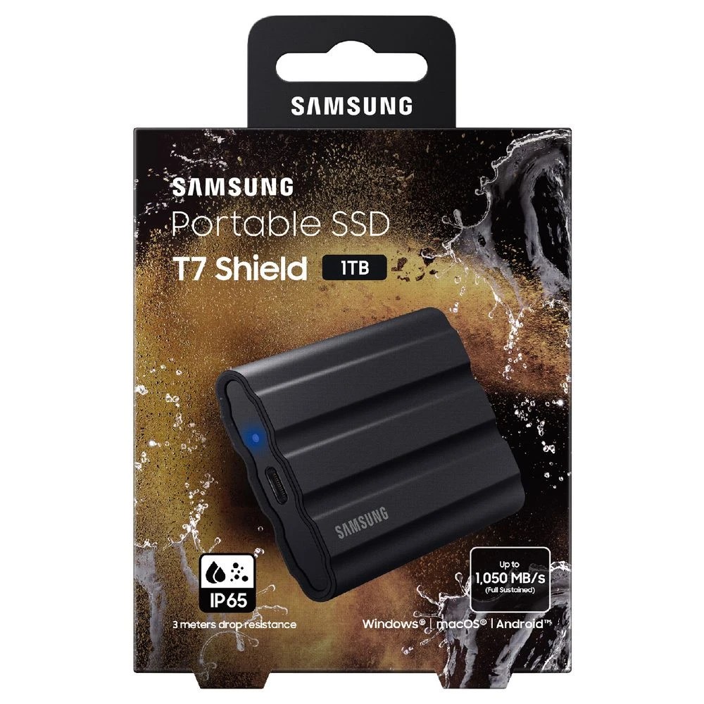 6 Samsung 1TB T7 Shield Portable SSD Black, 6 of 7