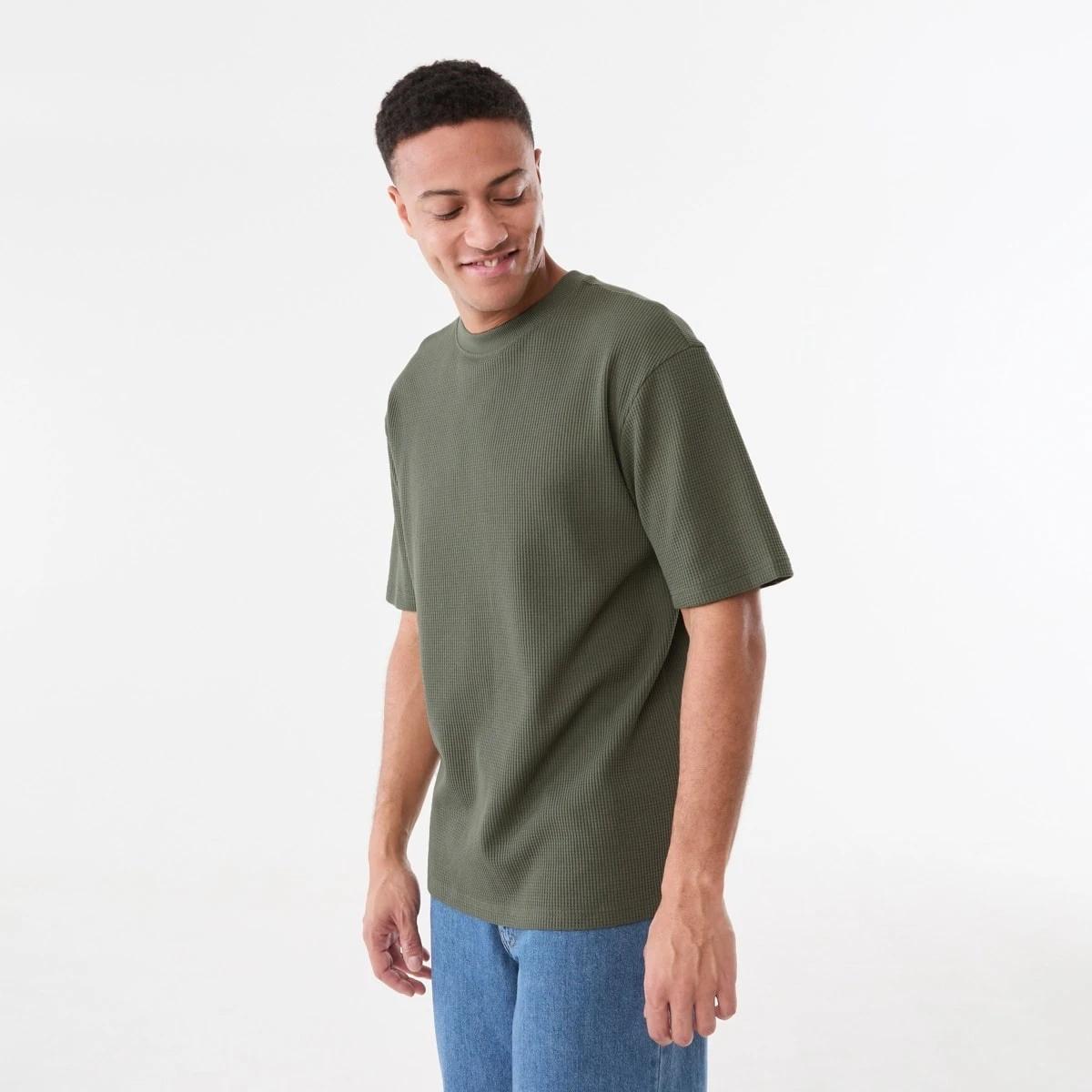 2 Oversized Waffle T-shirt BEETLE, 2 of 5