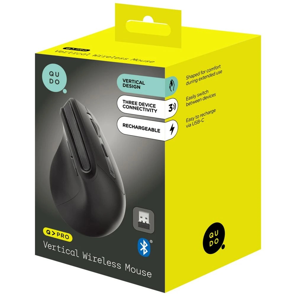 4 Qudo Ergonomic Wireless Vertical Mouse, 4 of 5