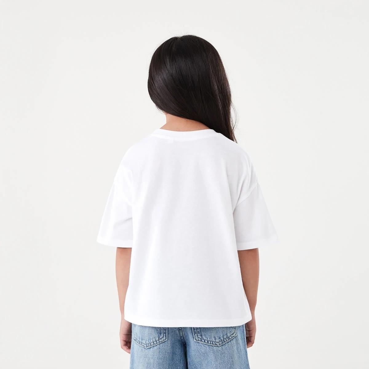 2 Short Sleeve Oversized Applique T-shirt Cherry, 2 of 8