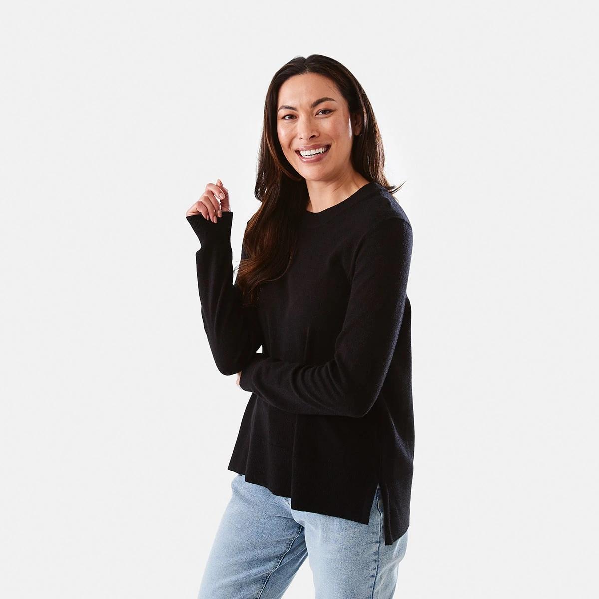 2 Crew Neck Jumper Black, 2 of 5