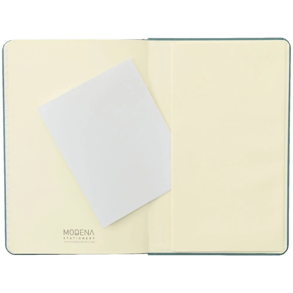 5 Modena A5 Linen Ruled Notebook Teal, 5 of 5