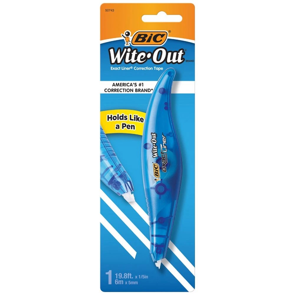 1 BIC Wite-Out Exact Liner Correction Tape 5mmx6m, 1 of 1