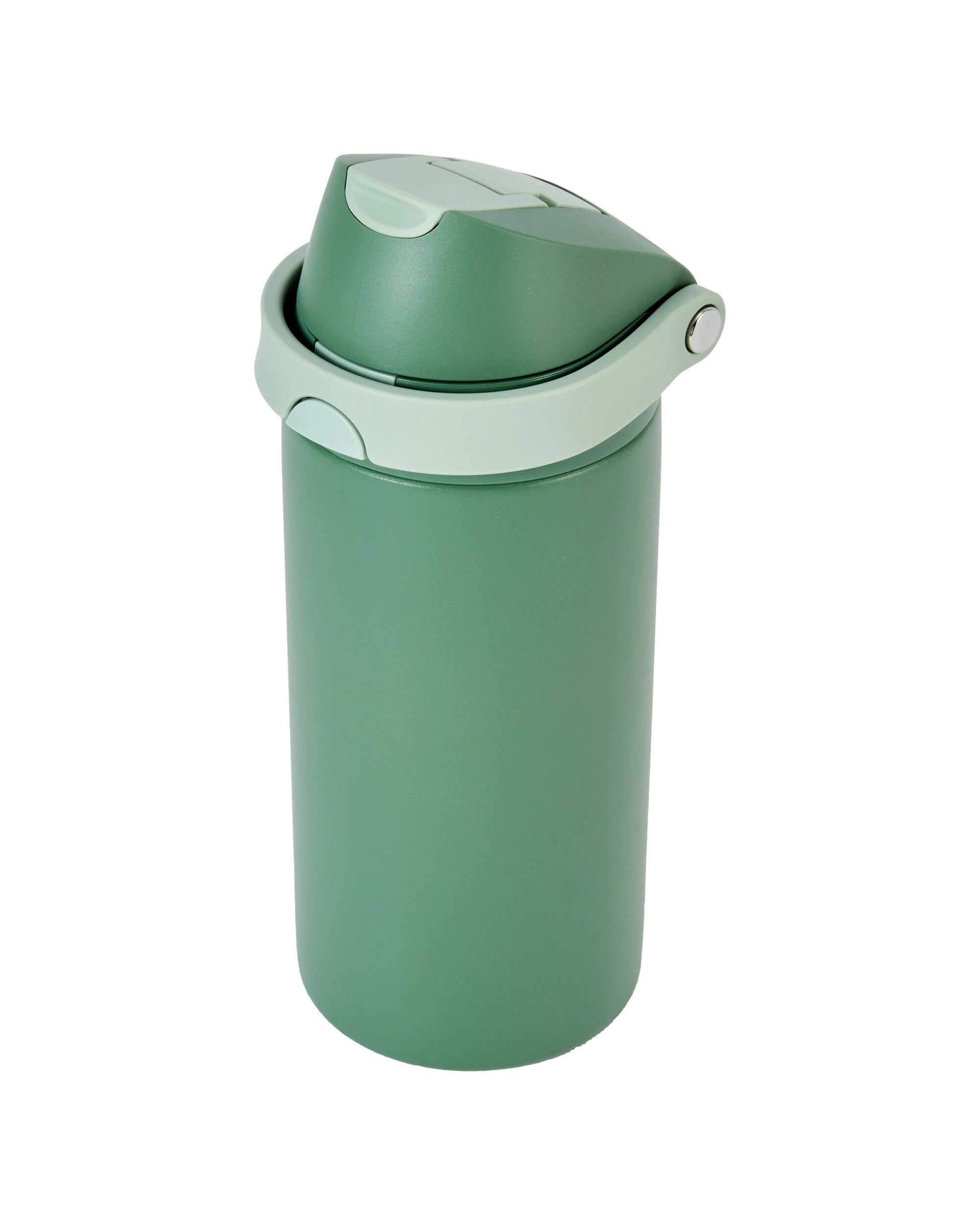 3 530ml Olive Stainless Steel Dual Lid Drink Bottle, 3 of 7
