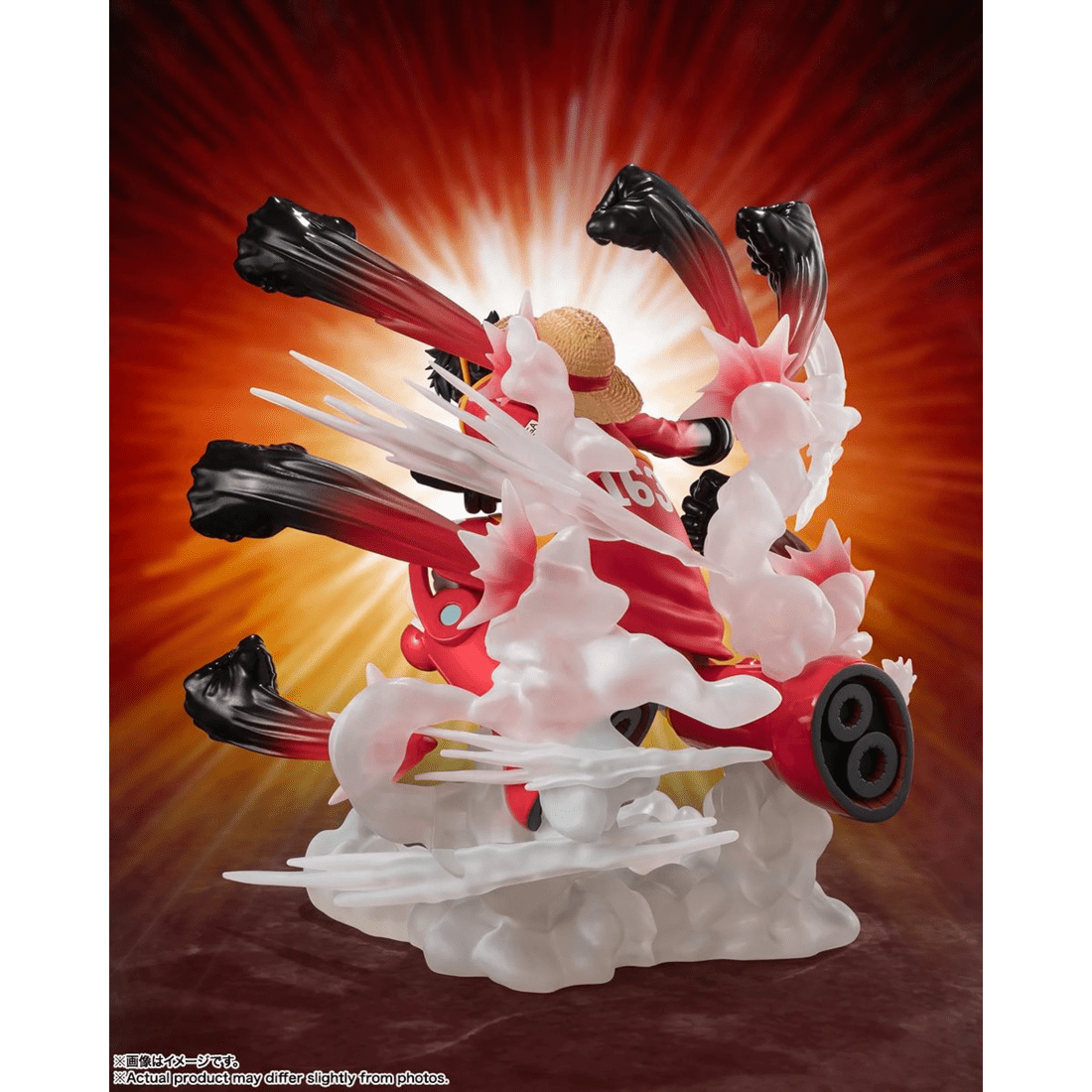 2 Bandai Tamashii Nations FiguartsZero Extra Battle One Piece Monkey D Luffy Gum Gum Hawk Gatling Figure, 2 of 6