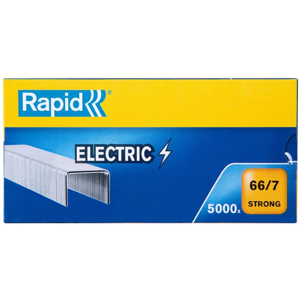 1 Rapid 66/7 Steel Staples 5000 Pack, 1 of 3