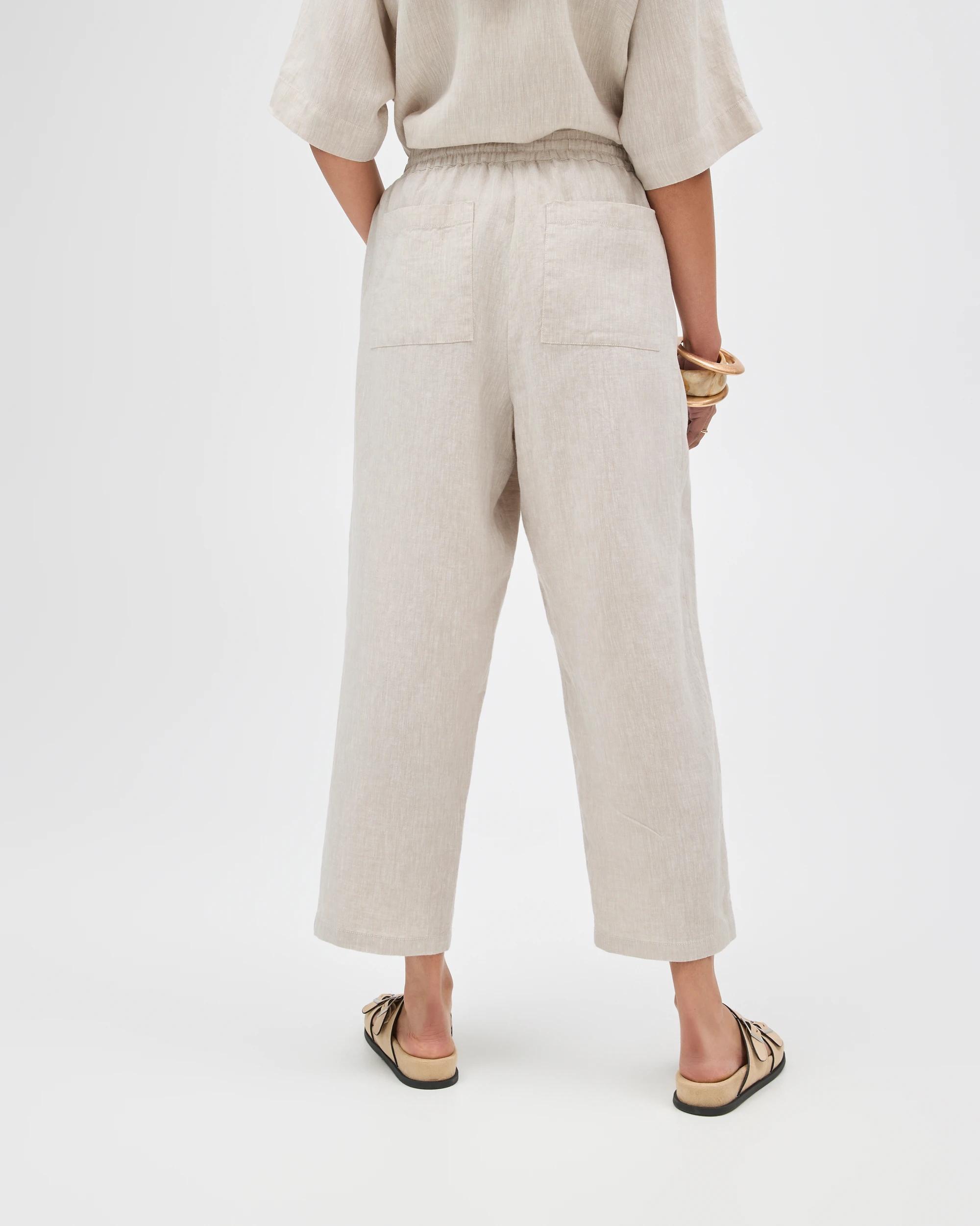 7 Target Woman European Linen Tapered Pants FLAX, 7 of 7