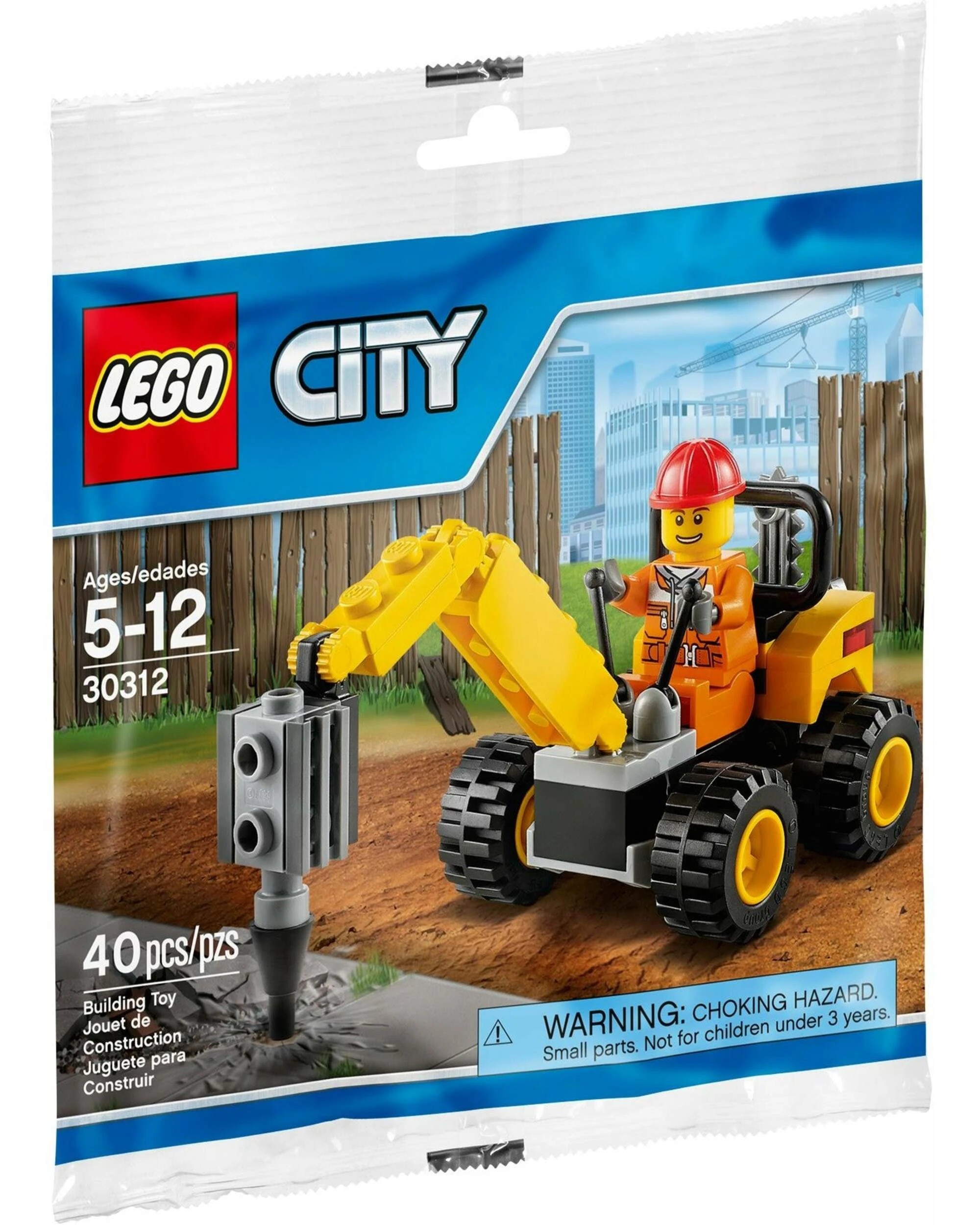 1 LEGO 30312 City Demolition Driller - Mini Construction Set, 1 of 1