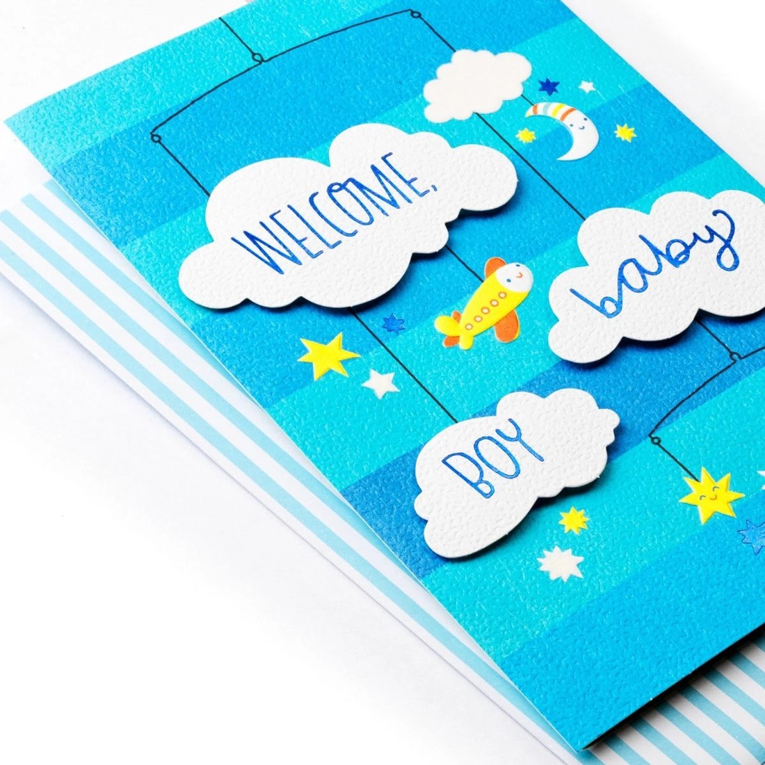 2 Hallmark Baby Card For Boy - Clouds, 2 of 3