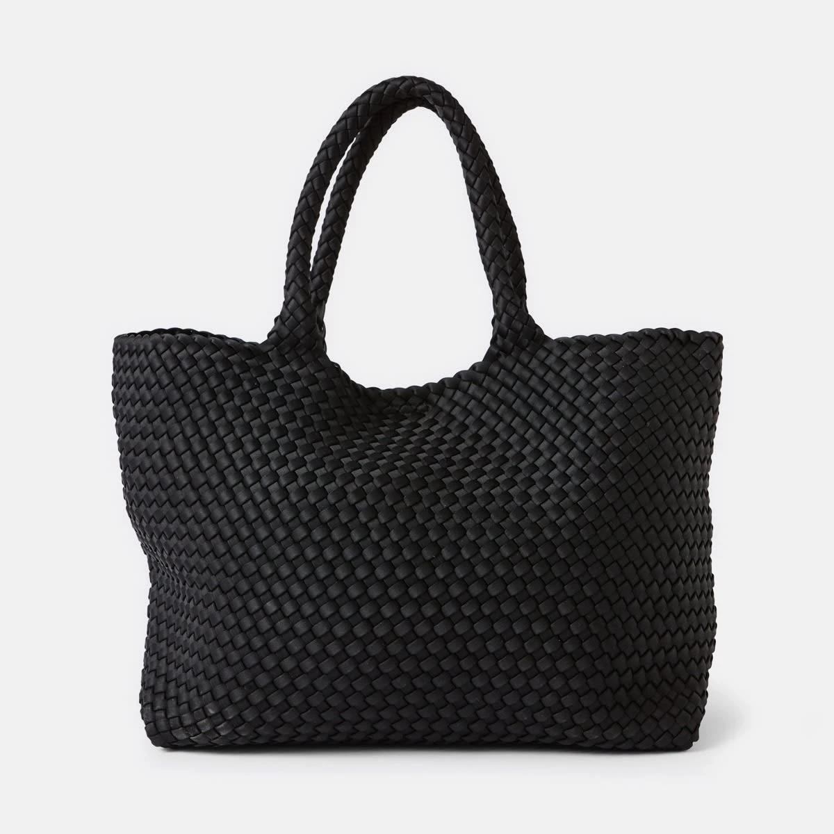 1 Weave Tote Bag BLACK, 1 of 5