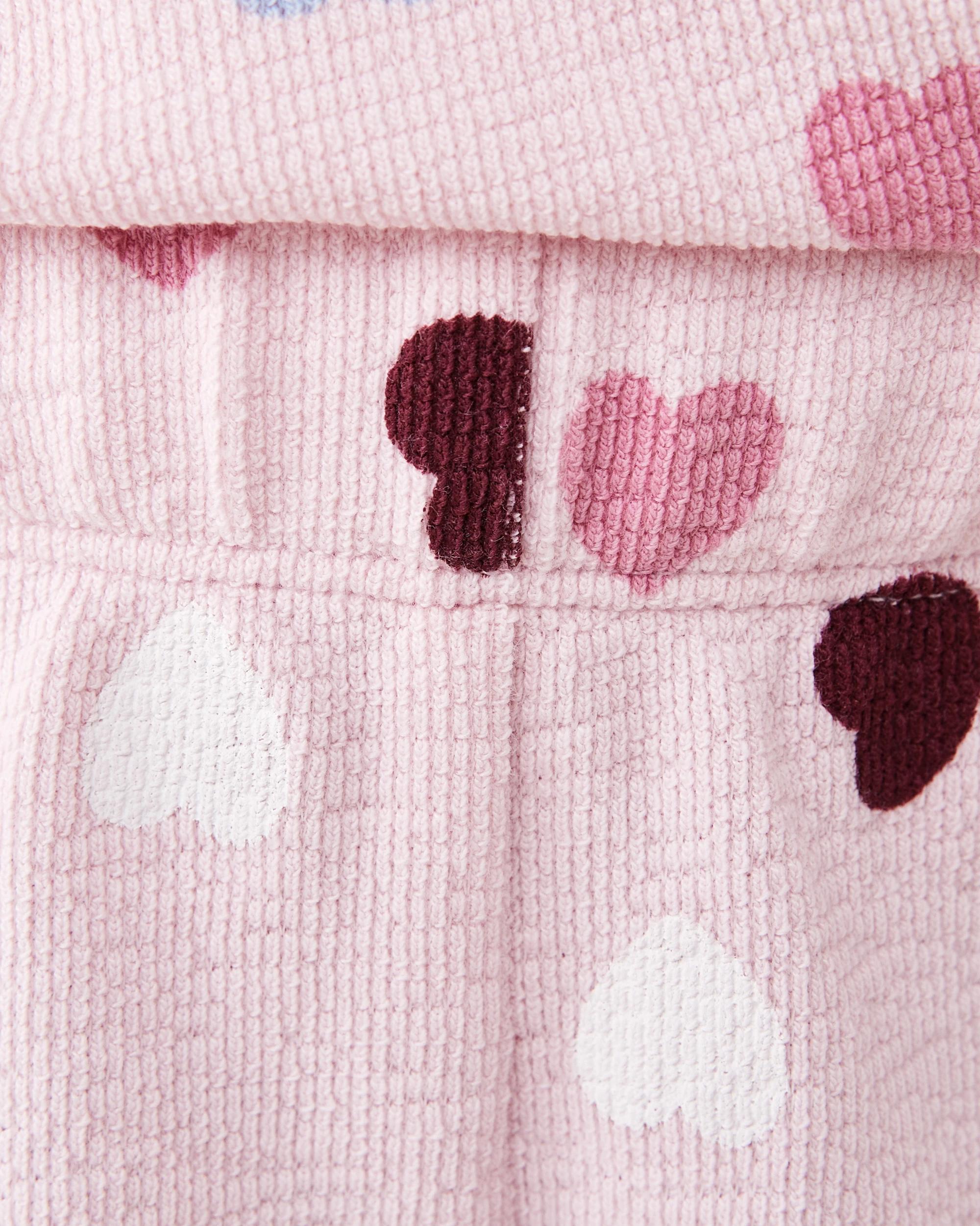 3 Slub Jacquard Pants Pnk Heart, 3 of 6